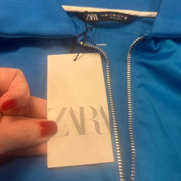 Zara Blue Women's Track Jacket - Picture 10 of 10